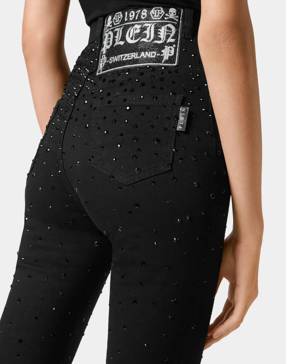 Denim Super High Waist Jegging Crystal Rain, цвет: Черный