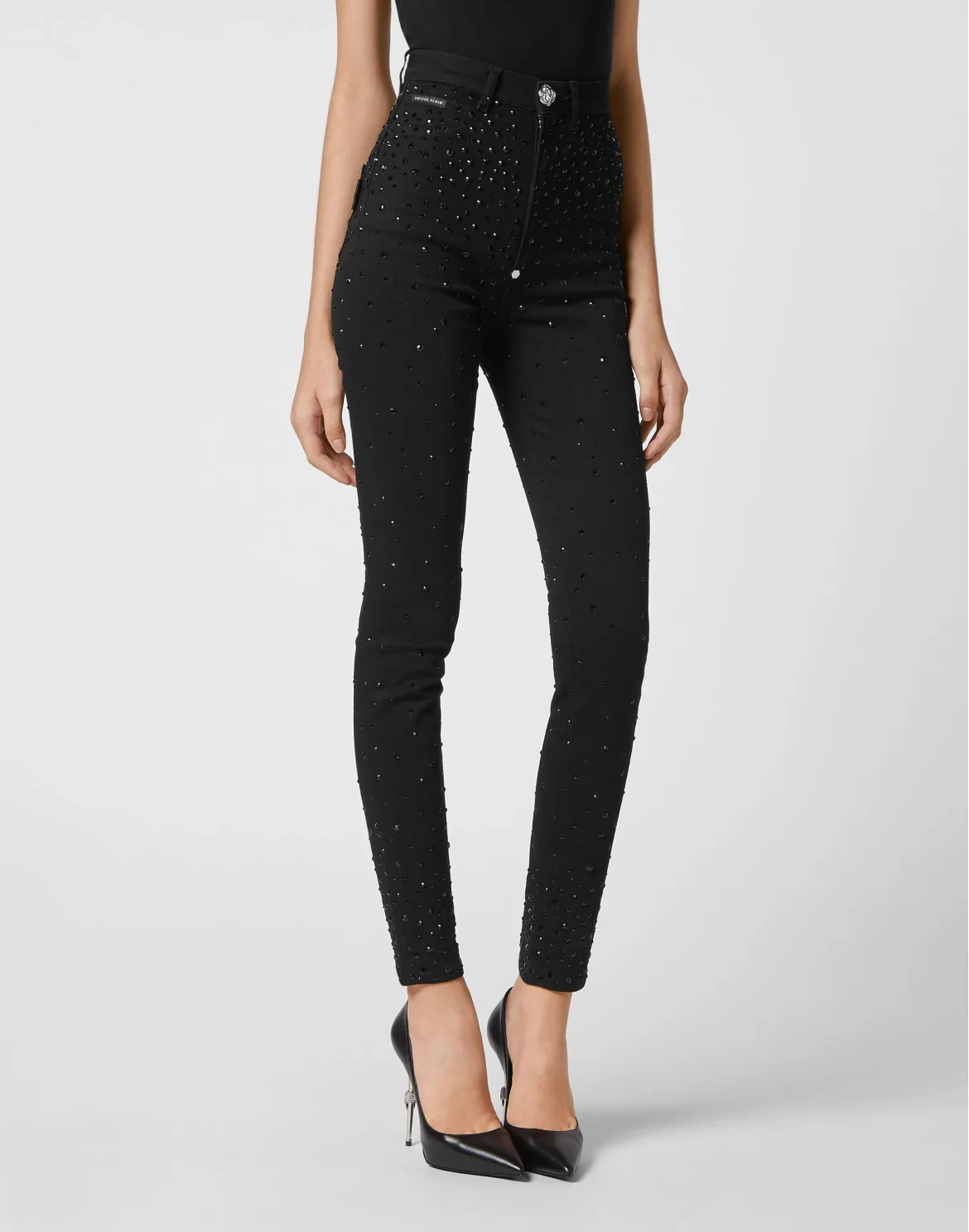 Denim Super High Waist Jegging Crystal Rain, цвет: Черный