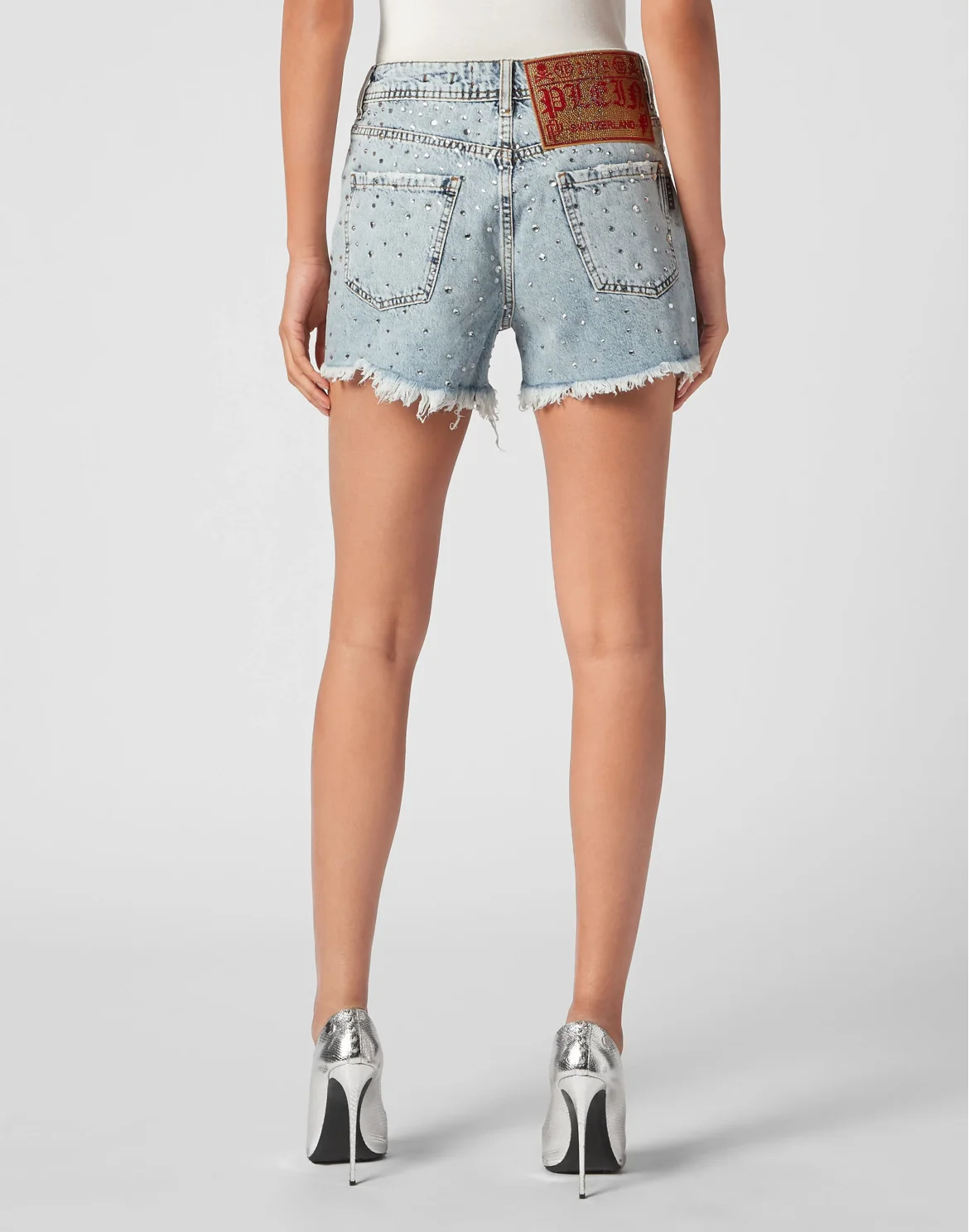 Denim Hot Pants Crystal Rain, цвет: Синий