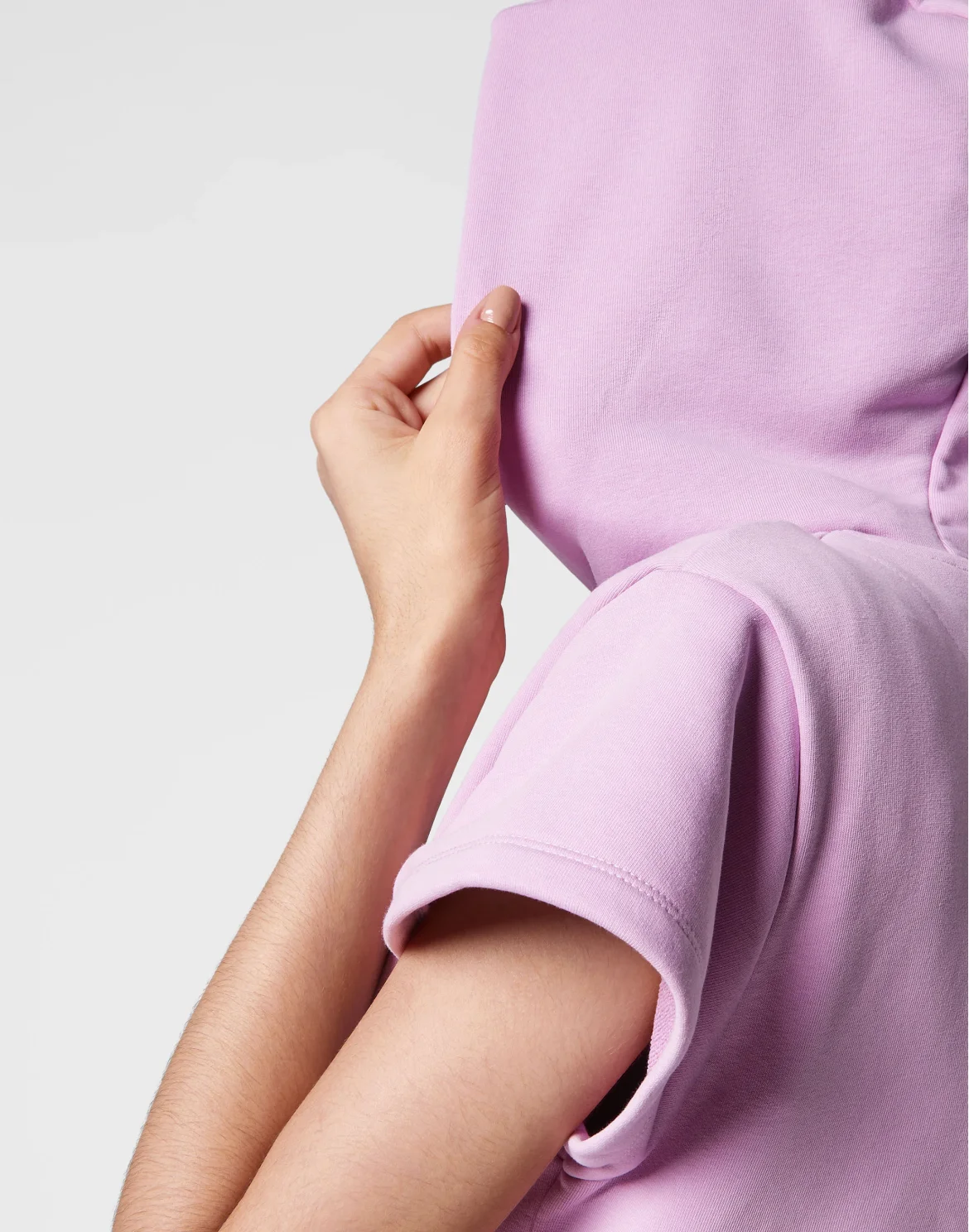 Cropped Hoodie Sweatshirt SS Stones, цвет: Розовый
