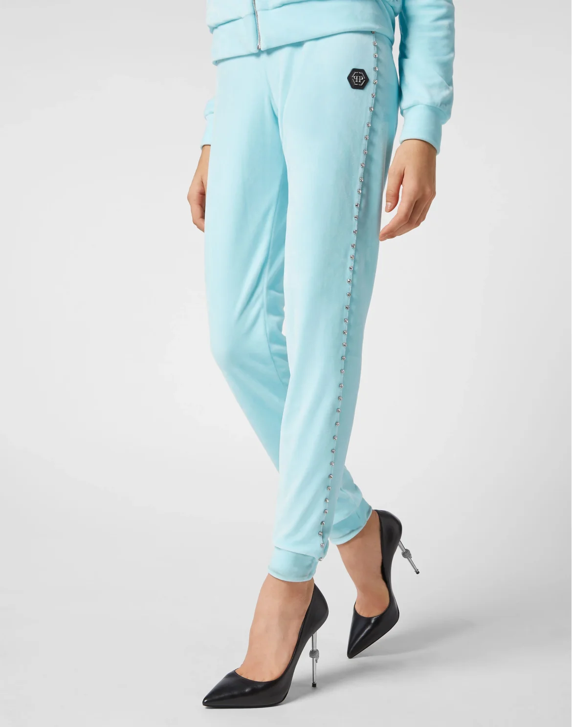 TRACKSUIT: ZIP-UP JACKET + JOGGING PANTS STONES, цвет: Голубой