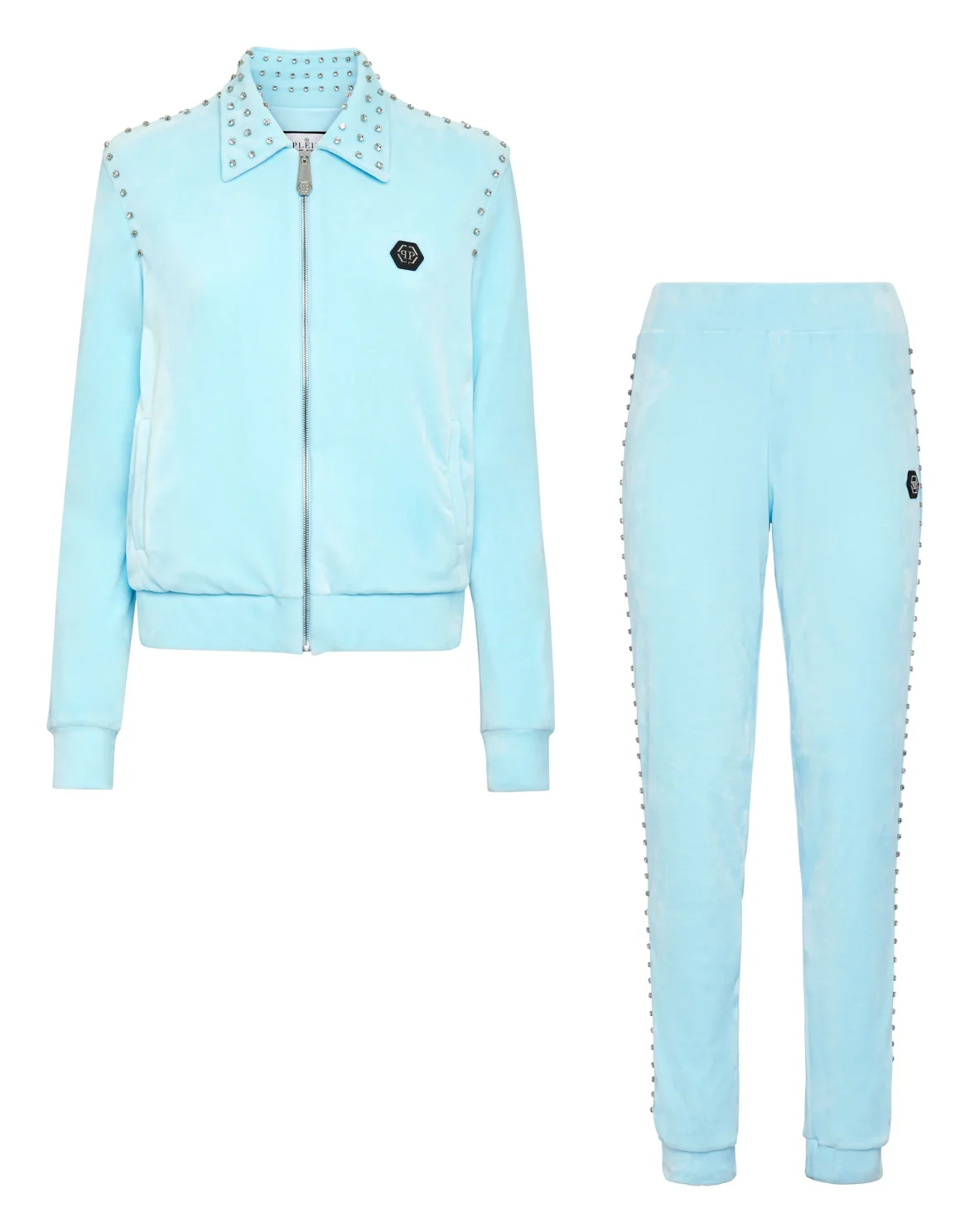 TRACKSUIT: ZIP-UP JACKET + JOGGING PANTS STONES, цвет: Голубой