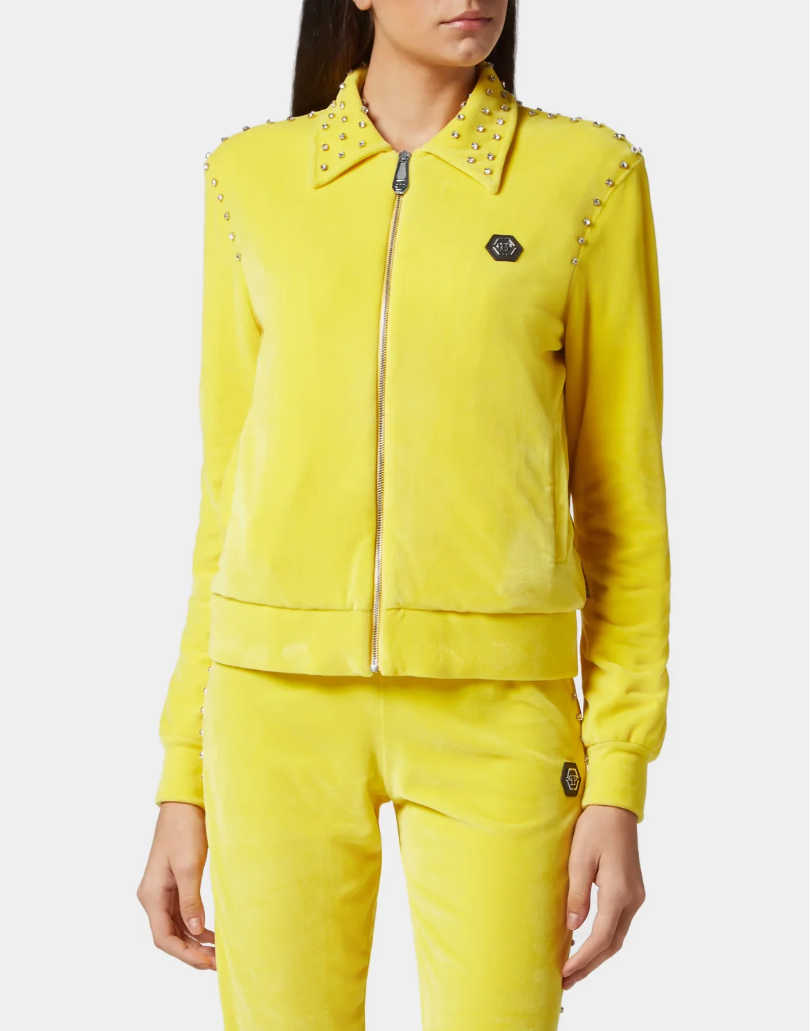 TRACKSUIT: ZIP-UP JACKET + JOGGING PANTS STONES, цвет: Желтый