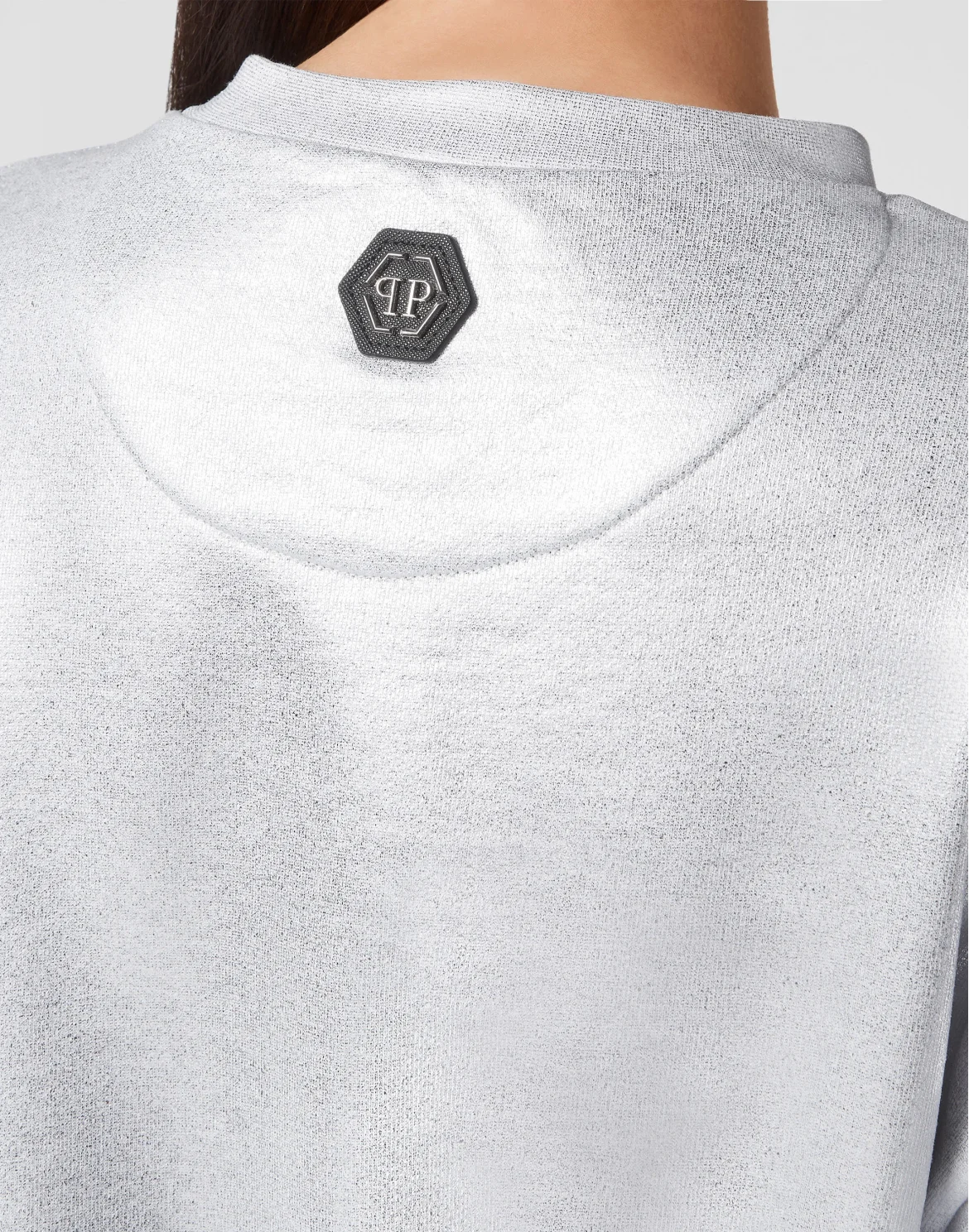 Sweatshirt LS Iconic Plein, цвет: Серебристый