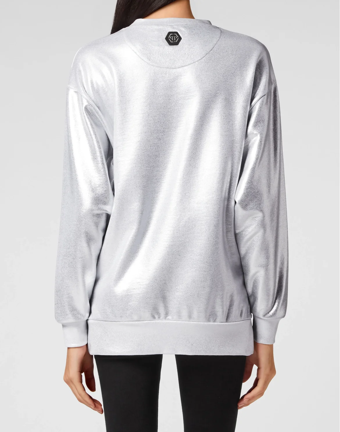 Sweatshirt LS Iconic Plein, цвет: Серебристый
