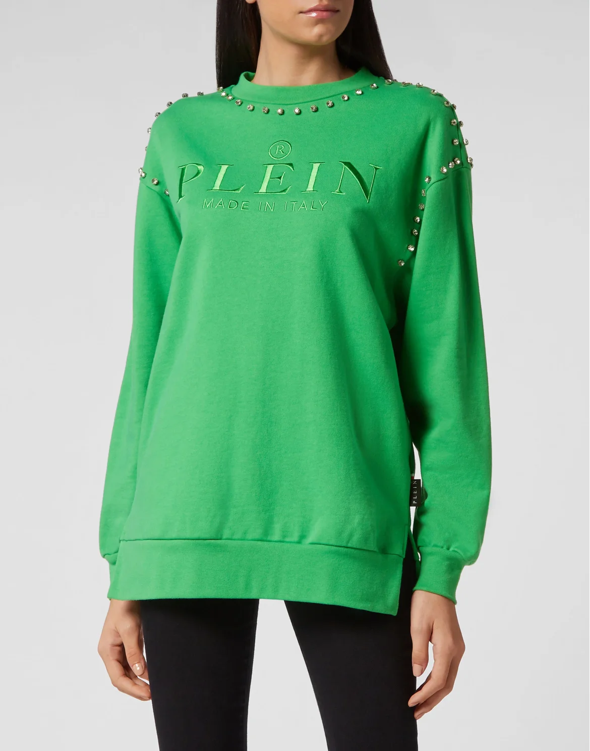Oversize Sweatshirt LS Stones, цвет: Зеленый