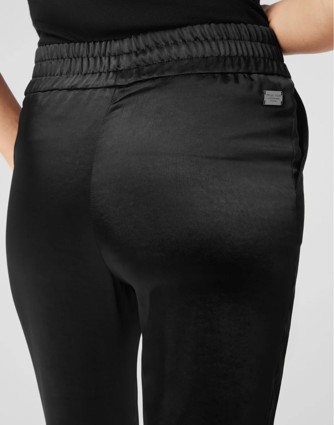 Satin Jogging Trousers, цвет: Черный