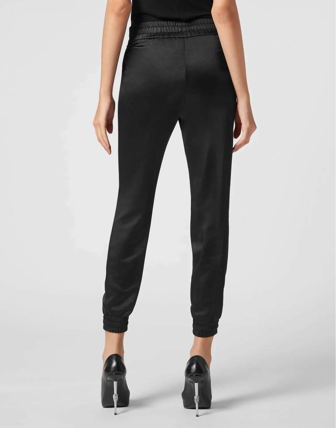 Satin Jogging Trousers, цвет: Черный