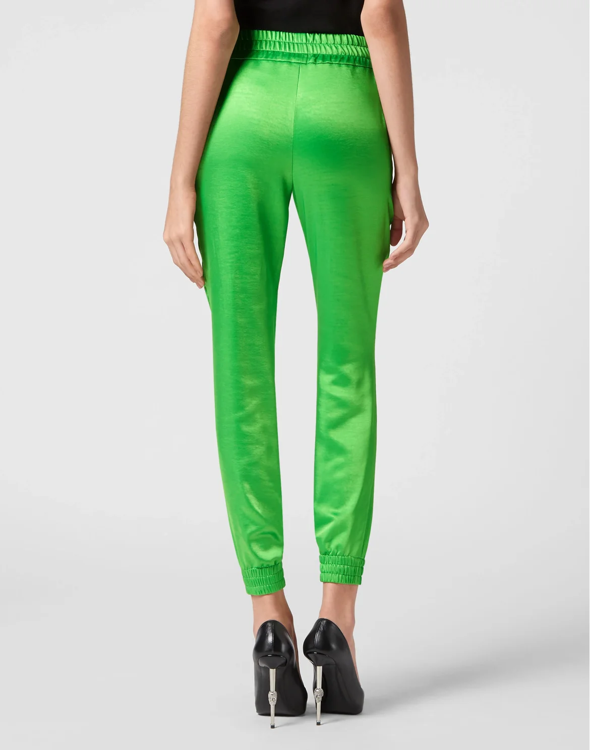 Satin Jogging Trousers, цвет: Зеленый