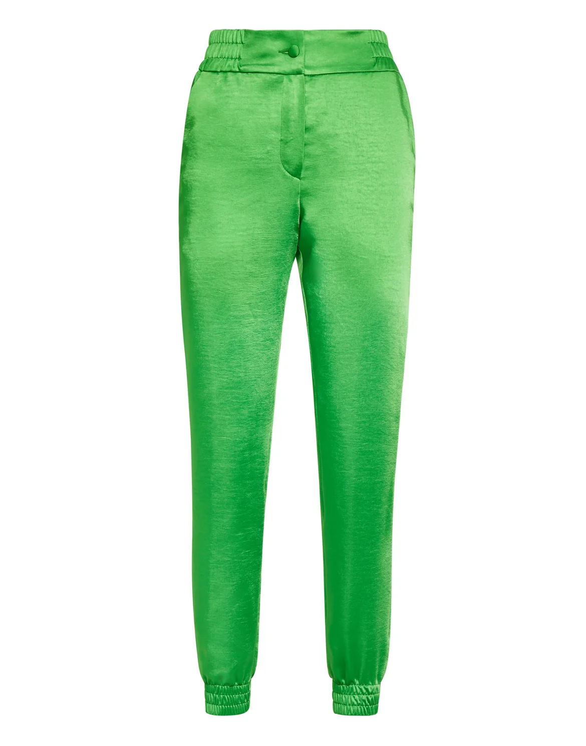 Satin Jogging Trousers, цвет: Зеленый