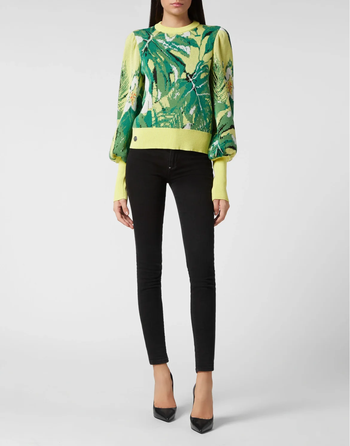 Jacquard Pullover LS Hawaii, цвет: Желтый