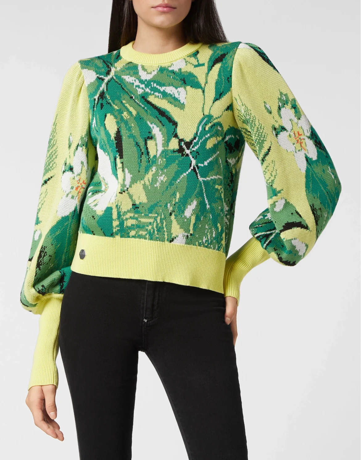 Jacquard Pullover LS Hawaii, цвет: Желтый