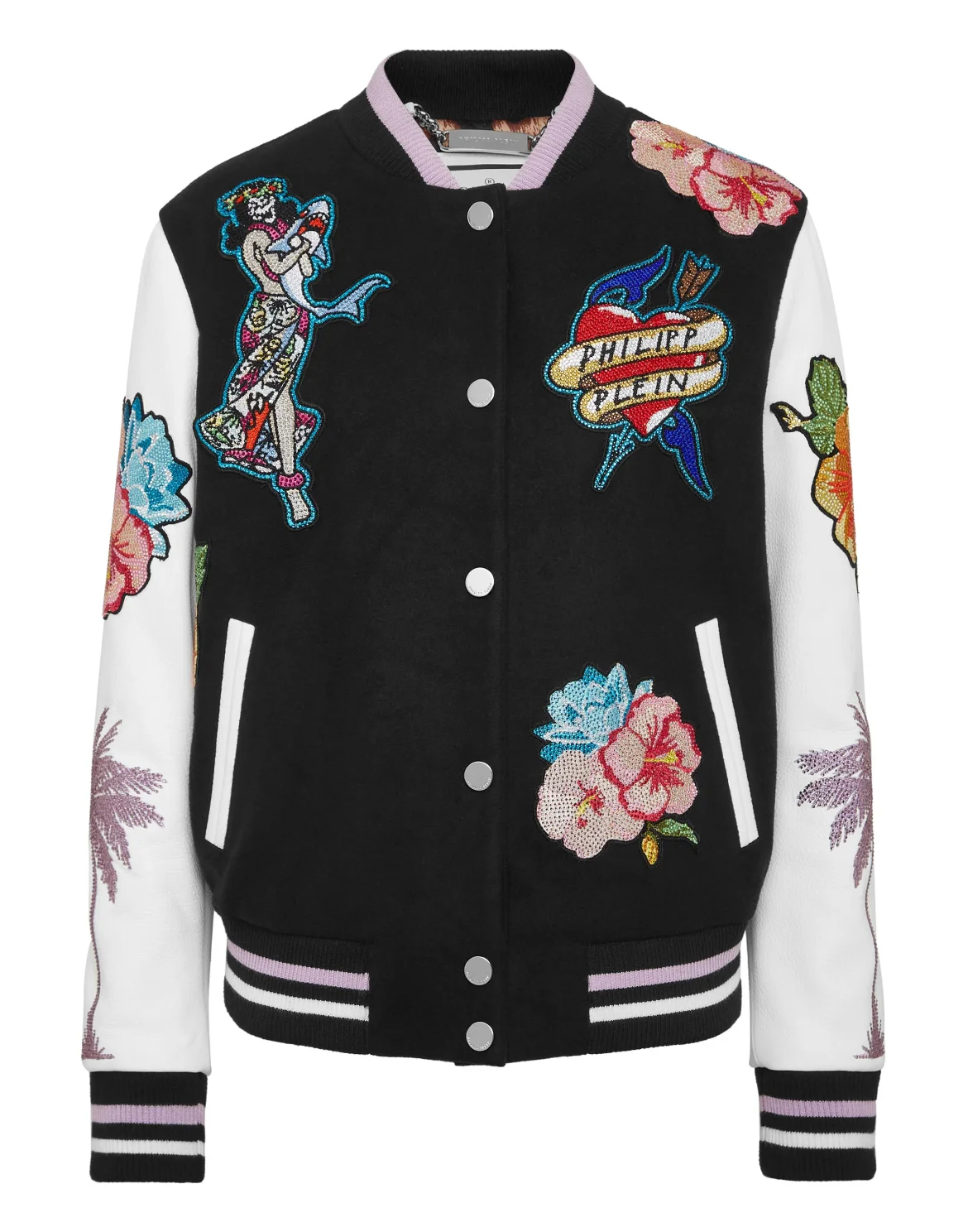 Leather Bomber Hawaii, цвет: Черный