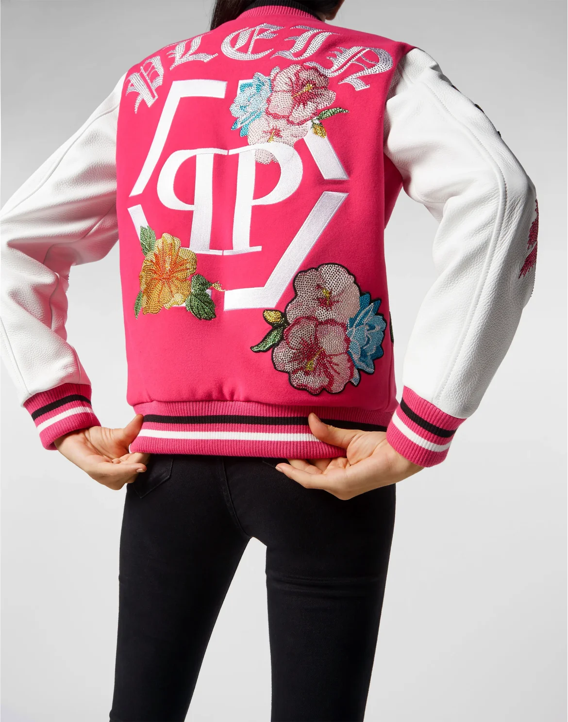 Leather Bomber Hawaii, цвет: Розовый