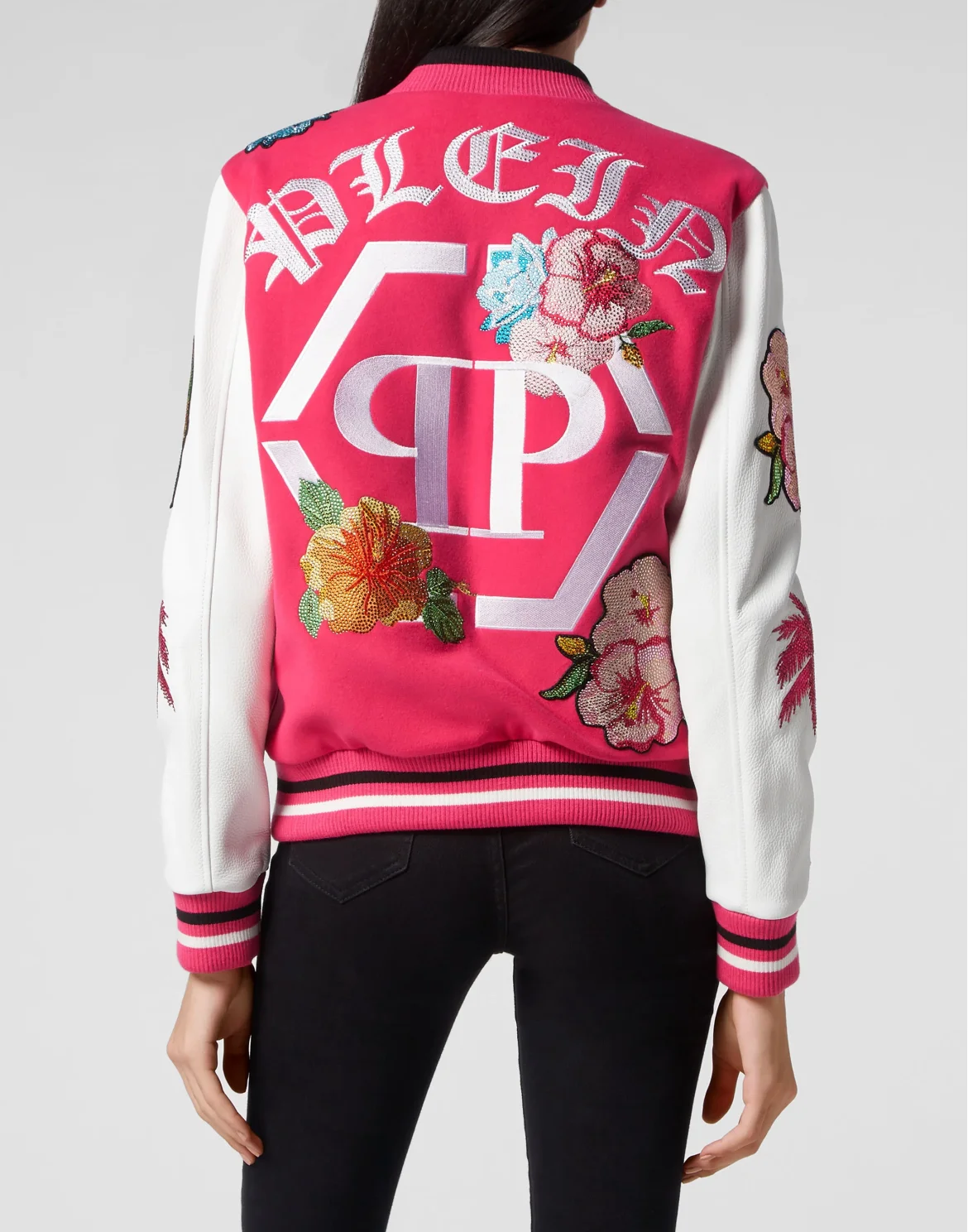 Leather Bomber Hawaii, цвет: Розовый