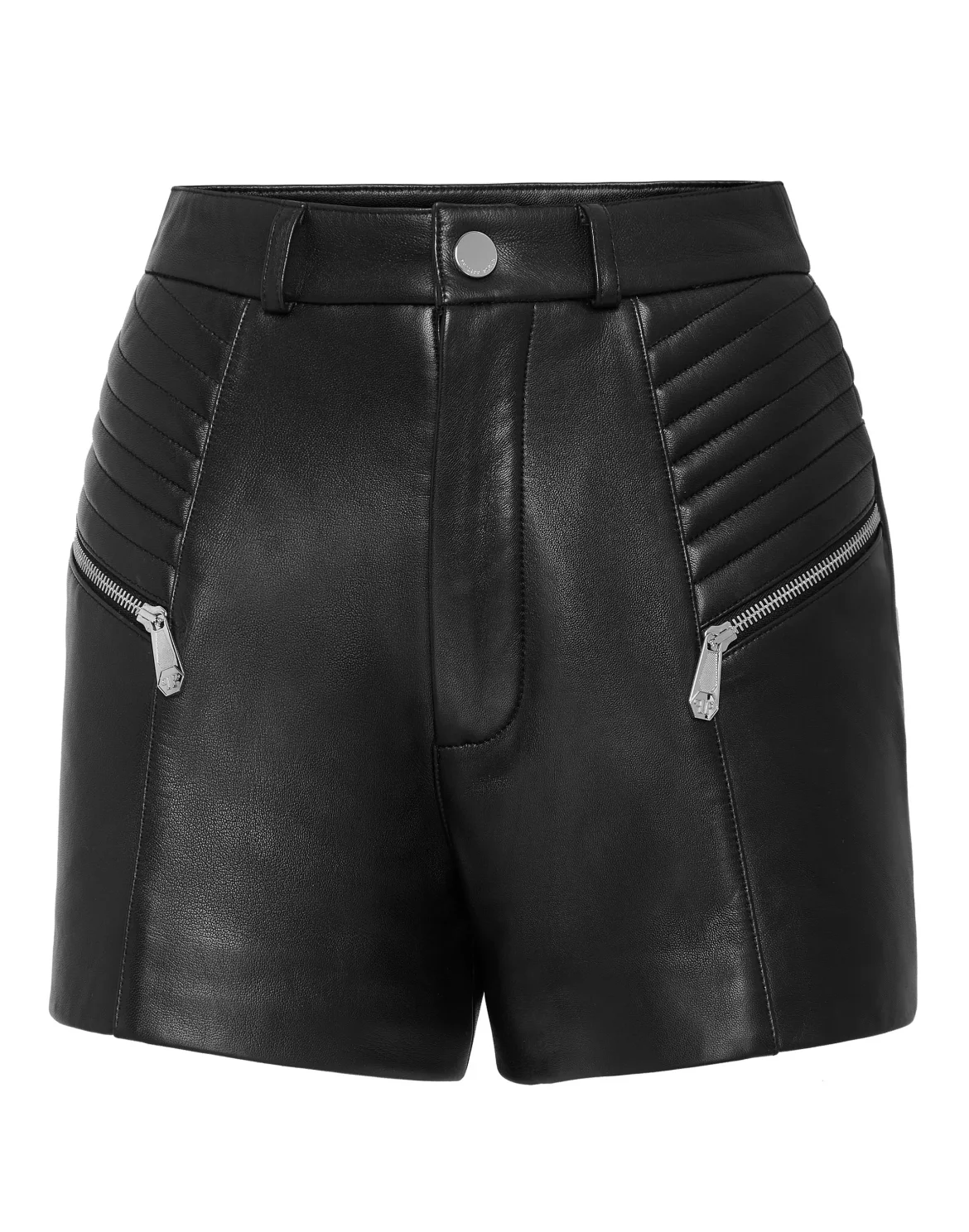 Vintage Leather Hot Pants, цвет: Черный