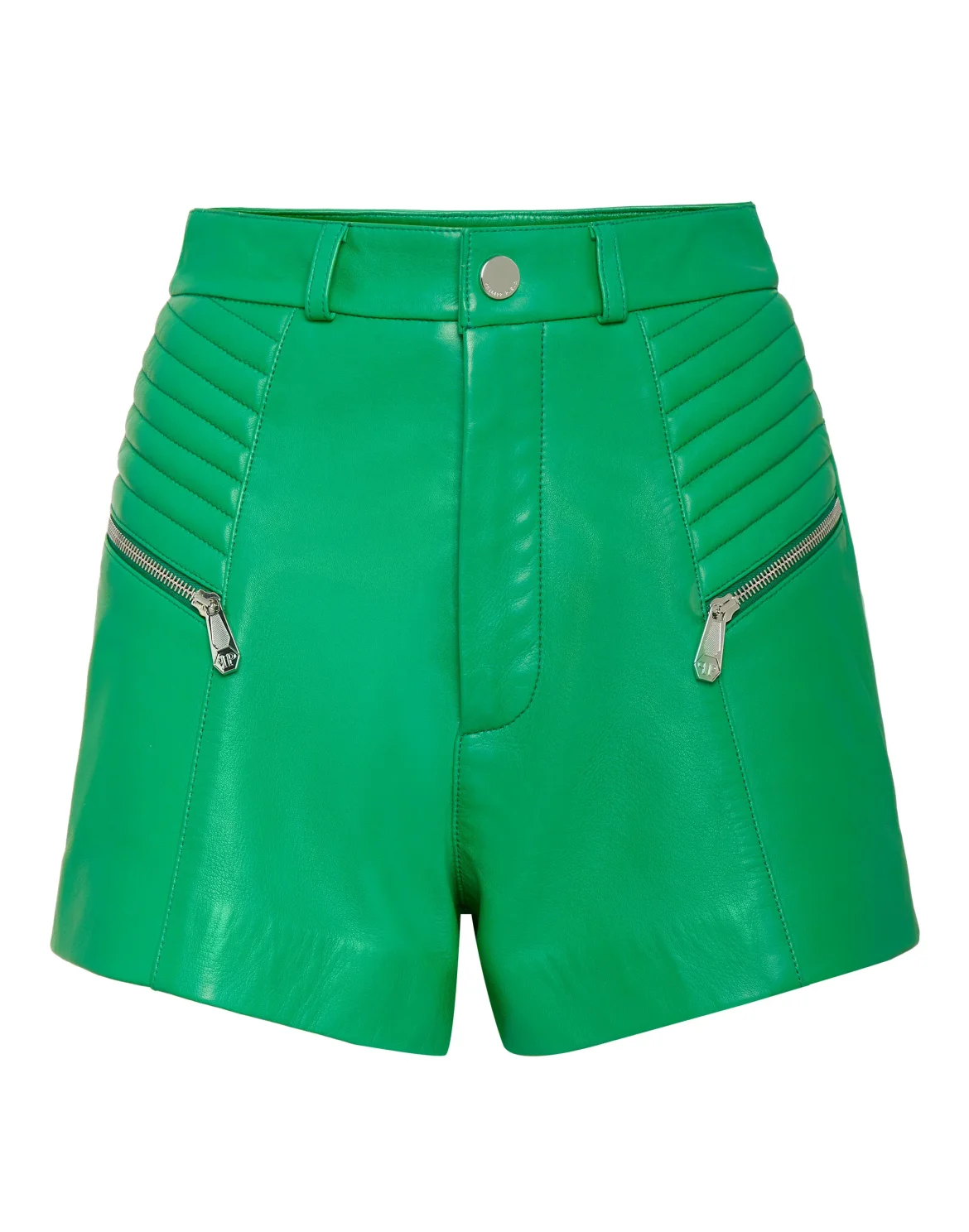 Vintage Leather Hot Pants, цвет: Зеленый