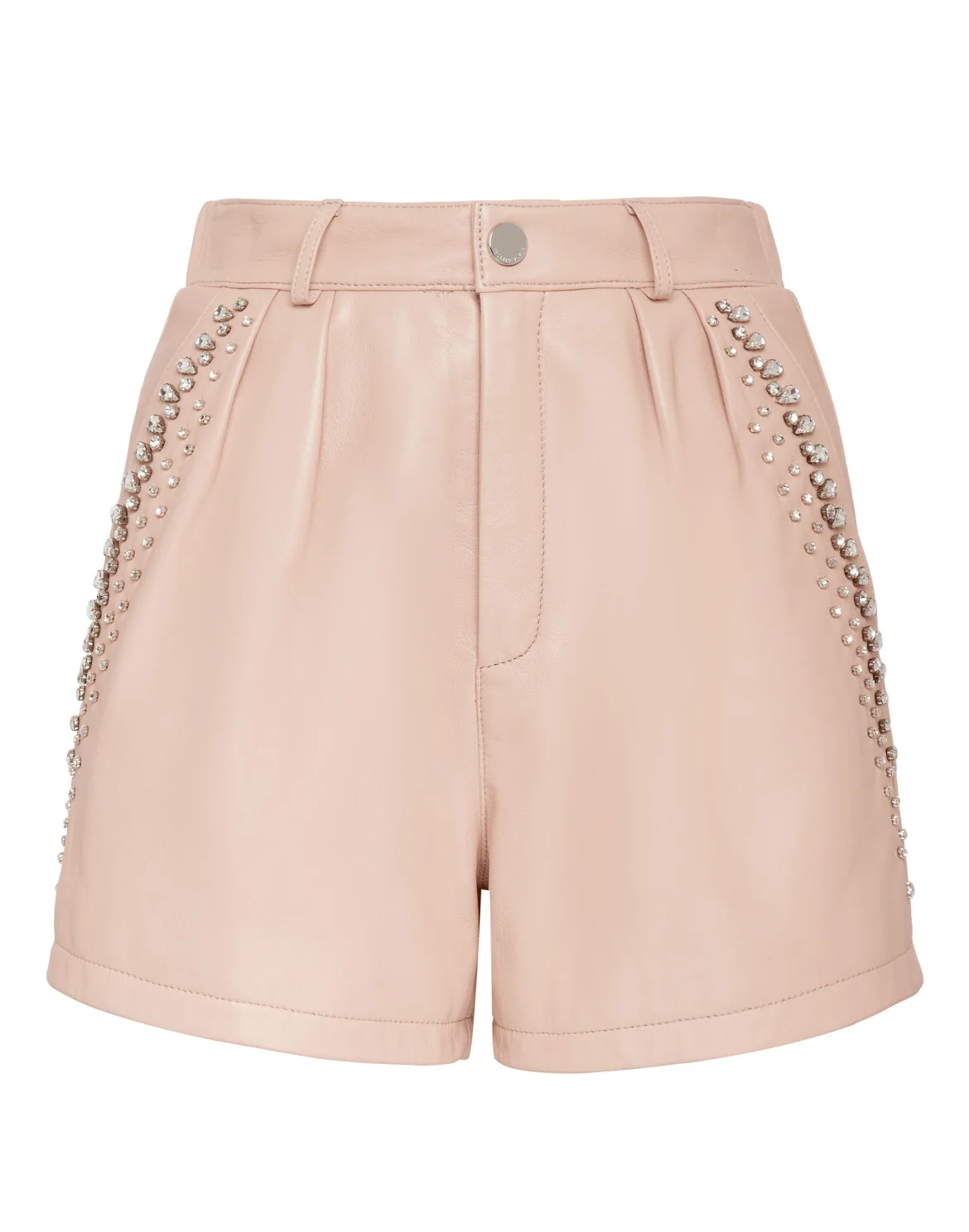 Leather Shorts Crystal, цвет: Бежевый