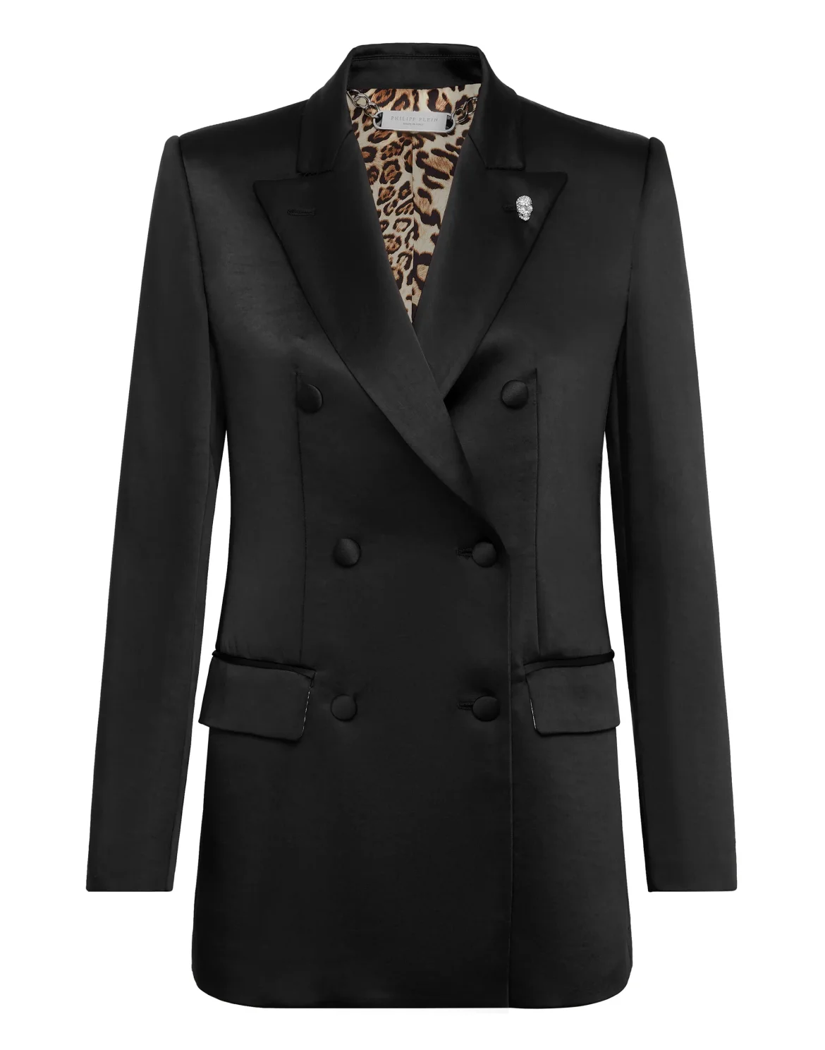Satin Dandy Blazer, цвет: Черный