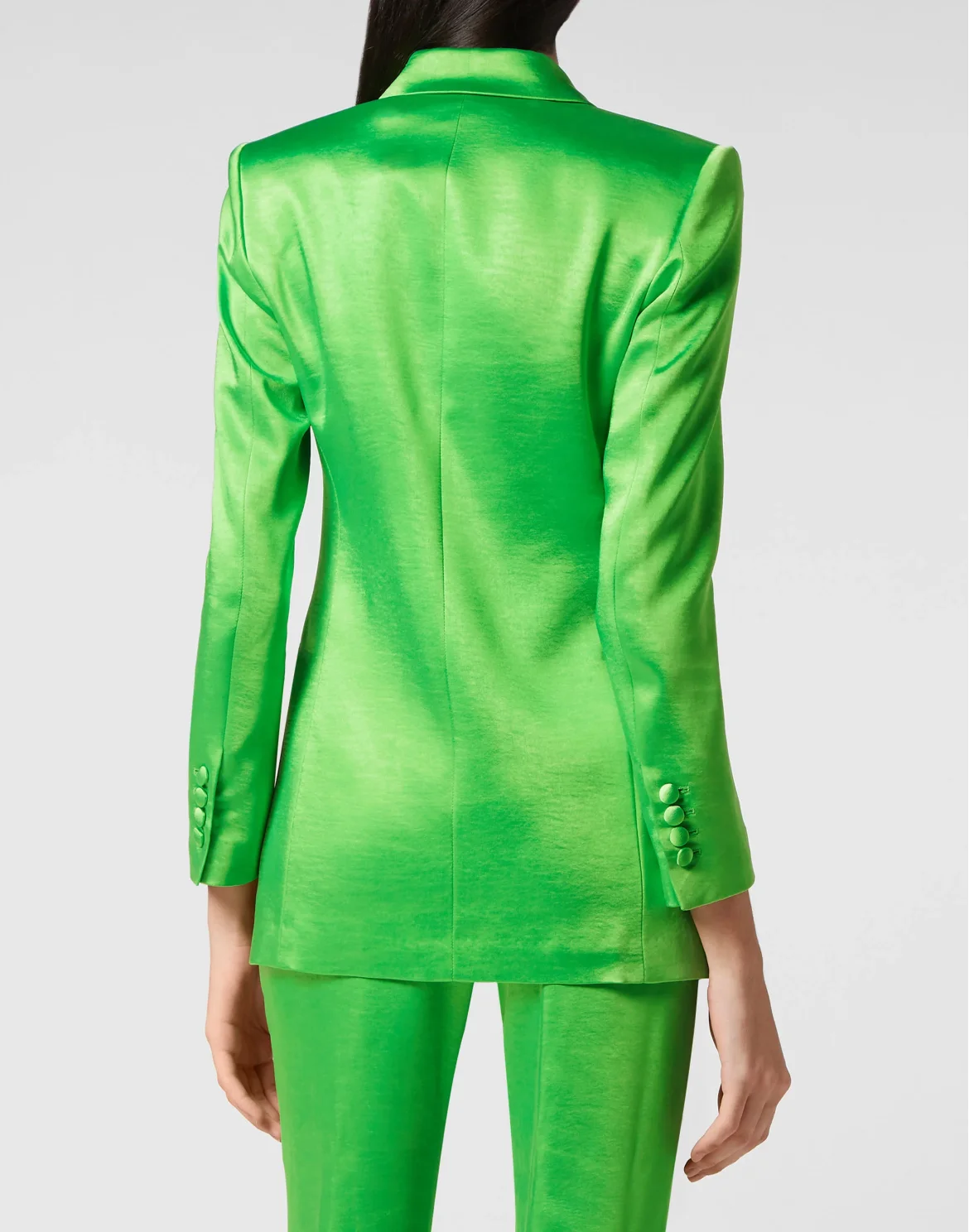 Satin Dandy Blazer, цвет: Зеленый