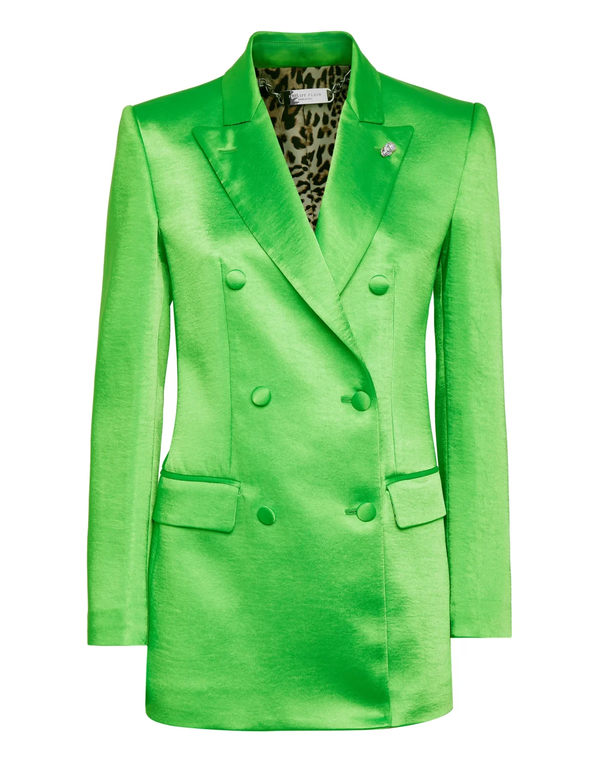 Satin Dandy Blazer, цвет: Зеленый