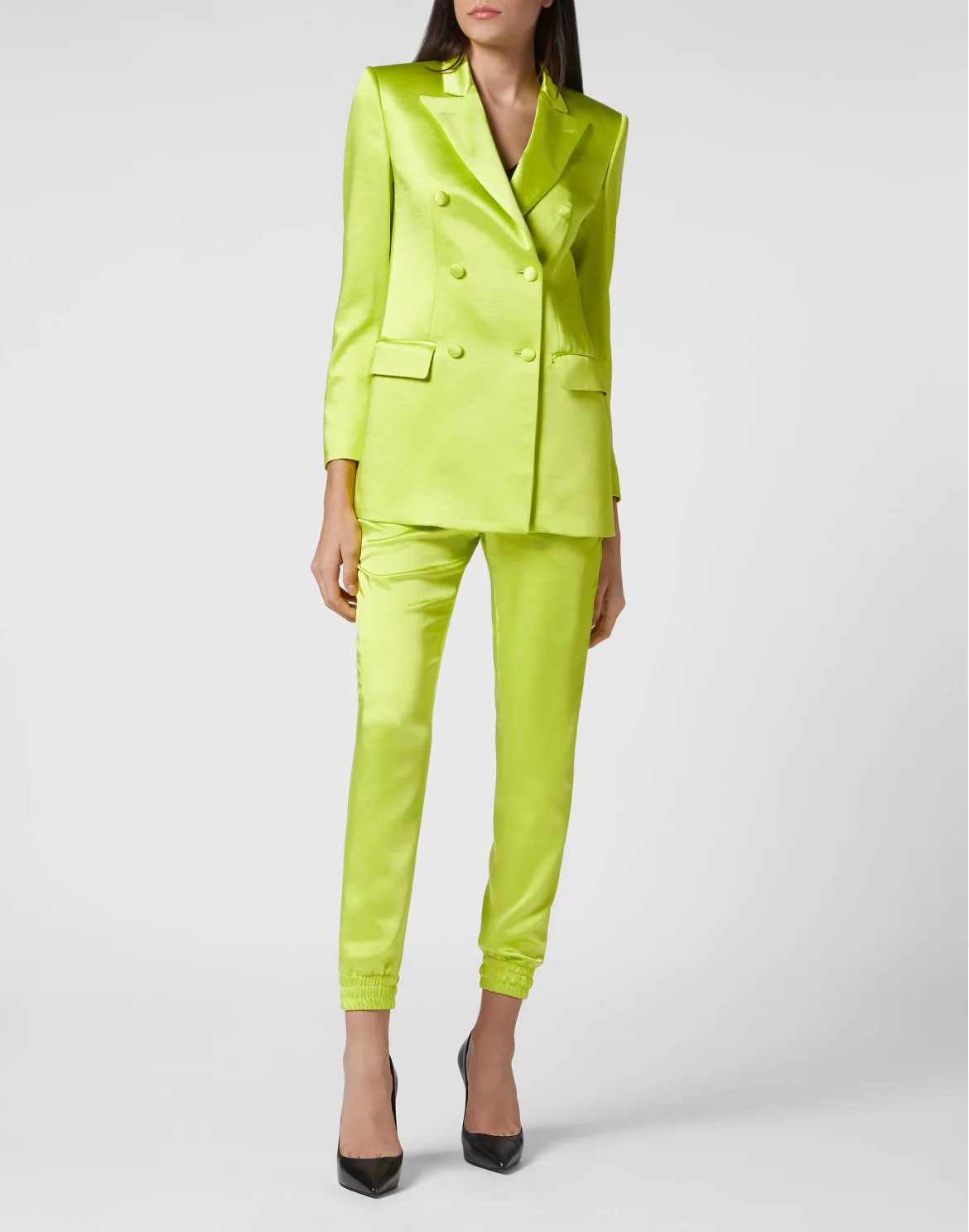 Satin Dandy Blazer, цвет: Желтый