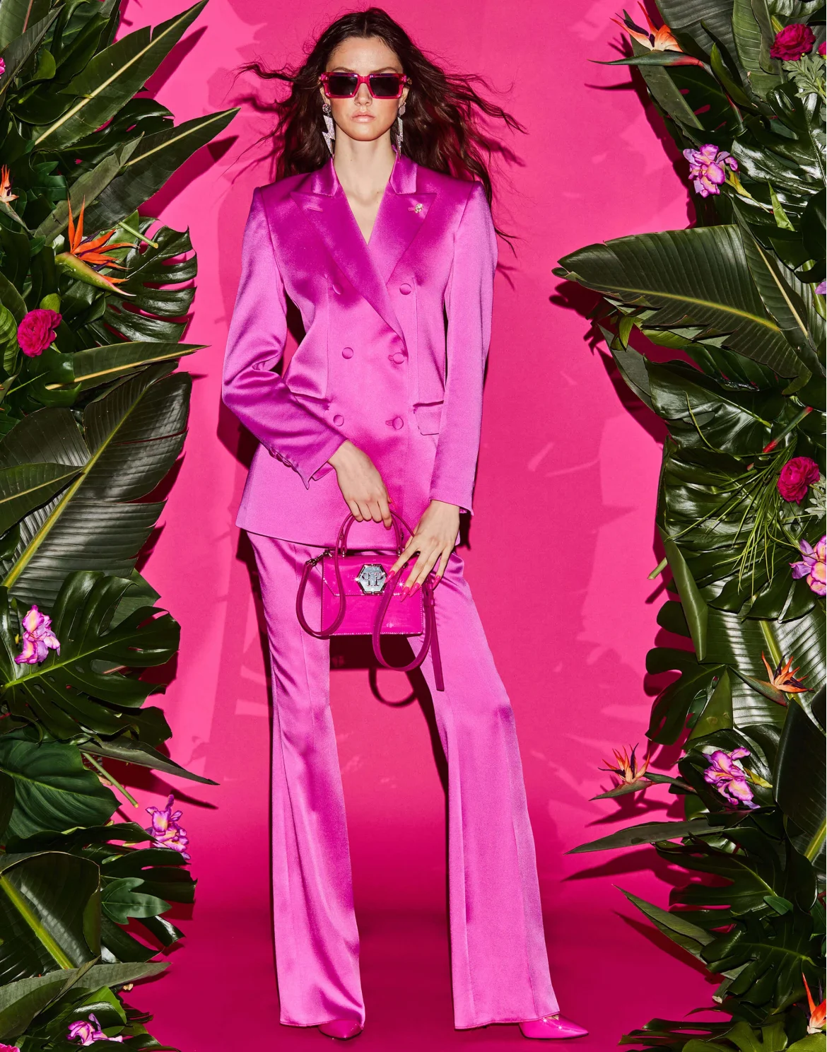 Satin Dandy Blazer, цвет: Розовый