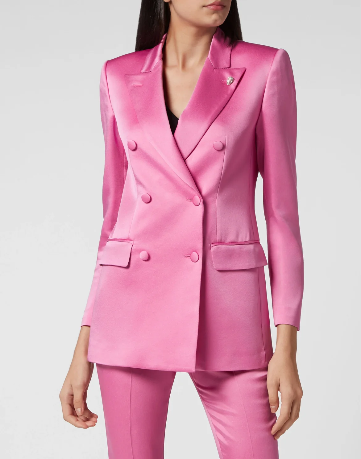 Satin Dandy Blazer, цвет: Розовый
