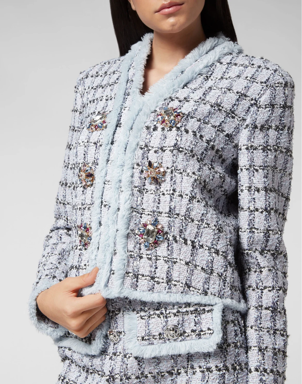 Tweed Blazer, цвет: Голубой