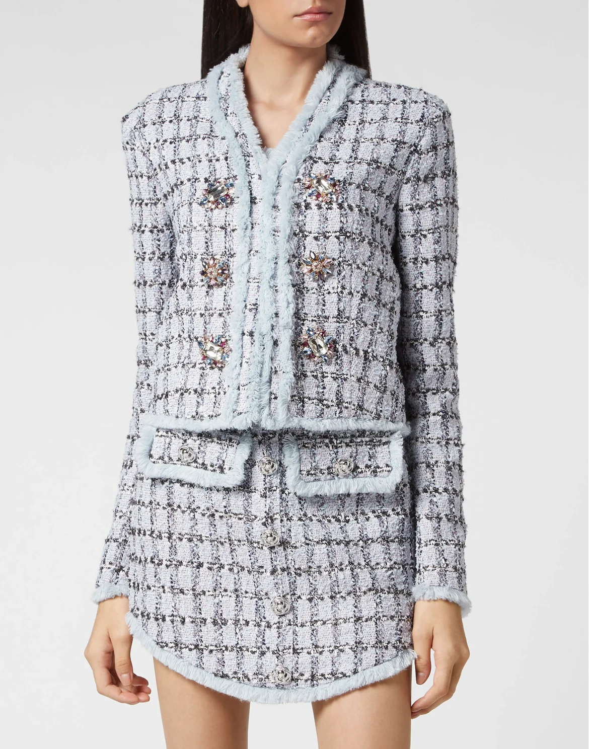 Tweed Blazer, цвет: Голубой