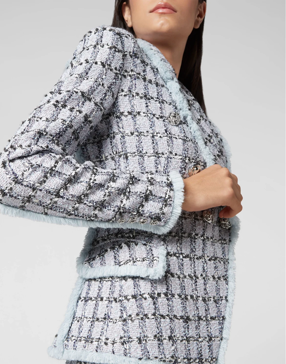 Tweed Blazer, цвет: Голубой