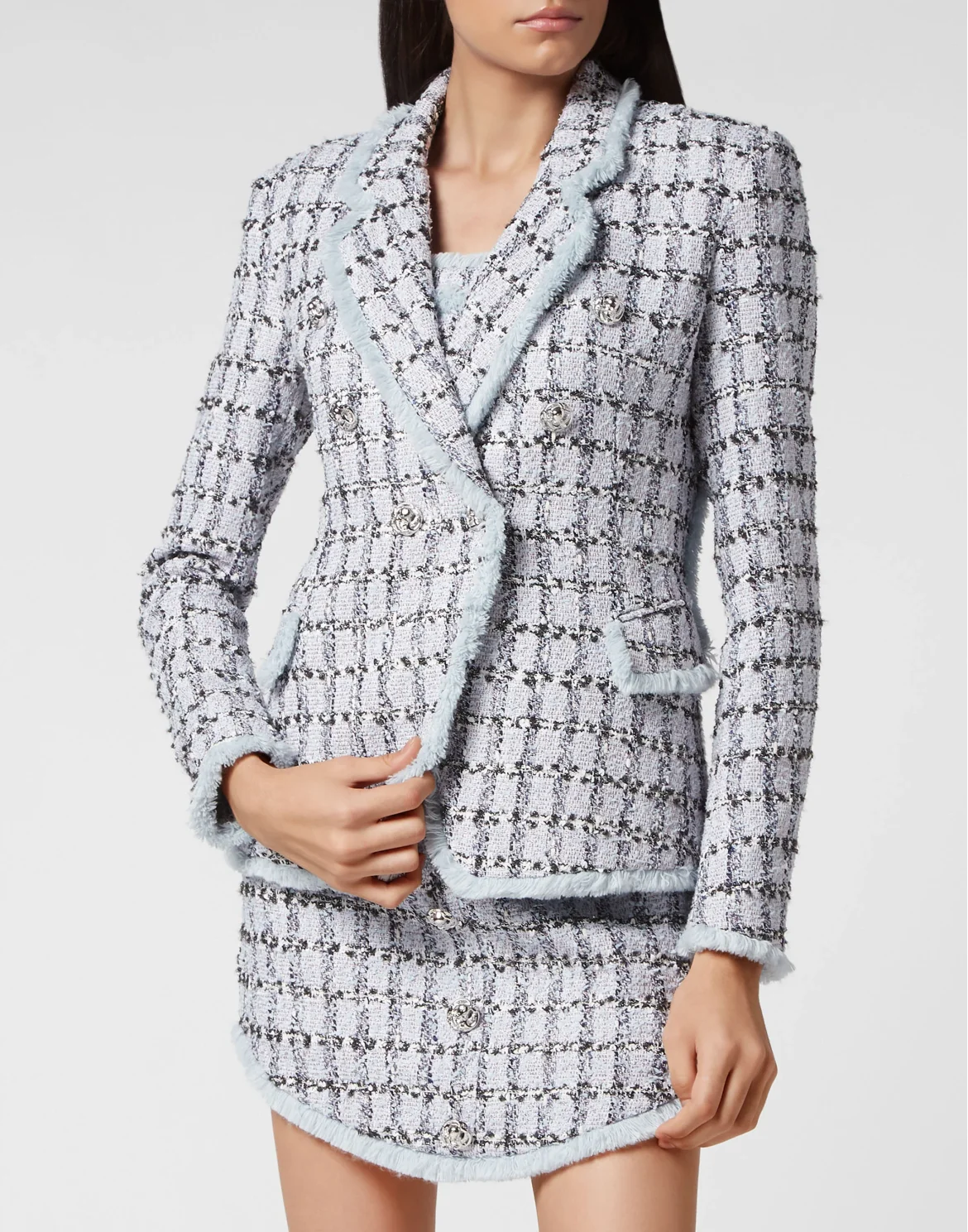 Tweed Blazer, цвет: Голубой
