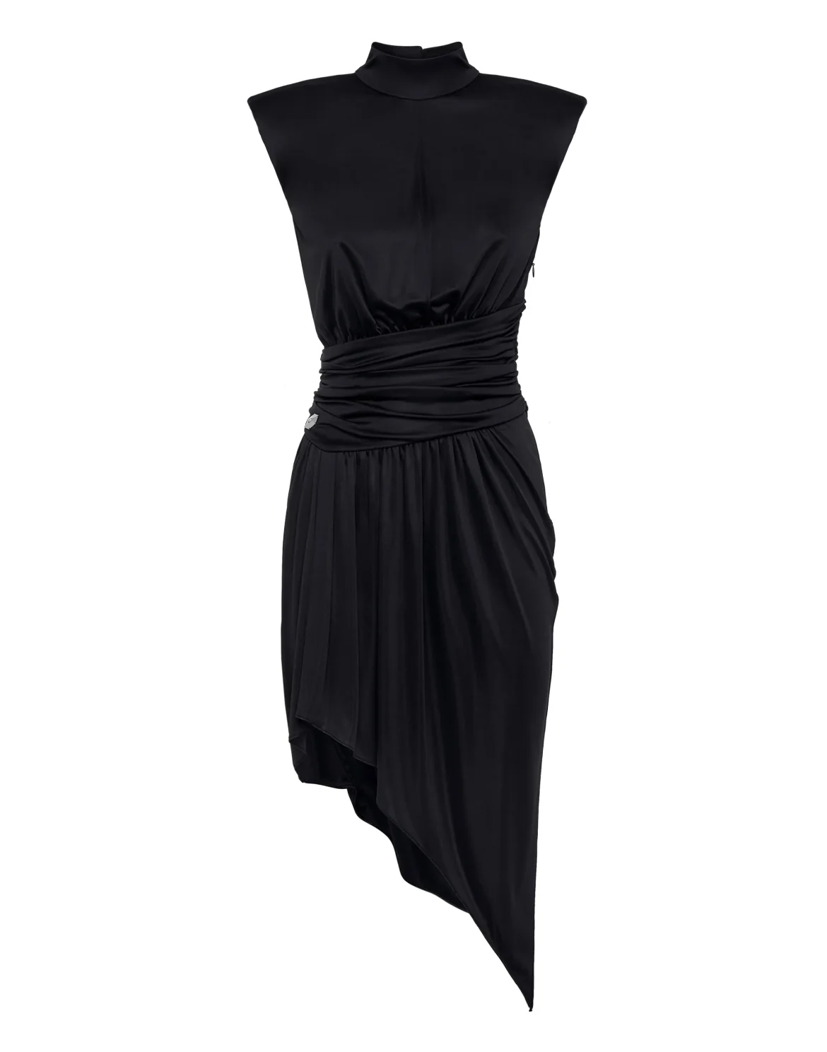 Asimetric Jersey Dress, цвет: Черный