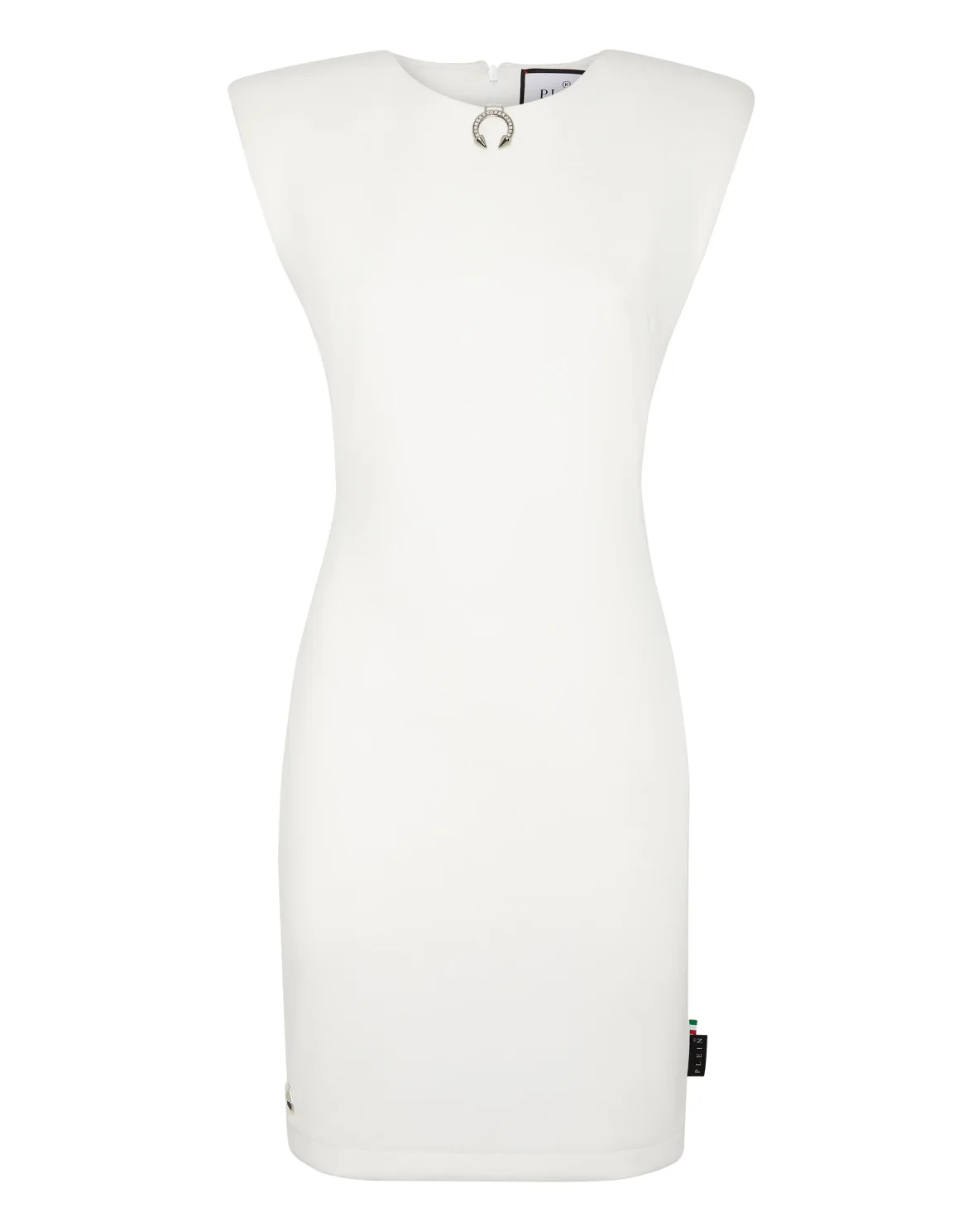 Shoulder Pad Dress Iconic Plein, цвет: Белый