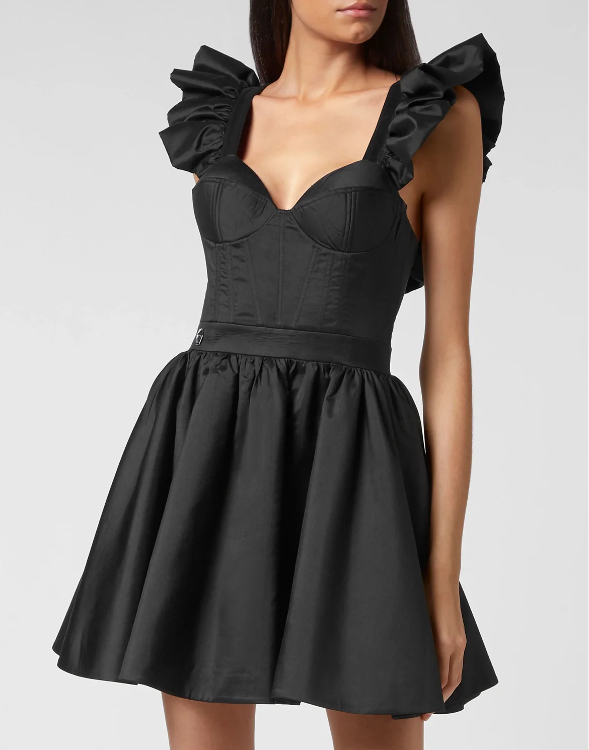 Silk Mini Dress, цвет: Черный
