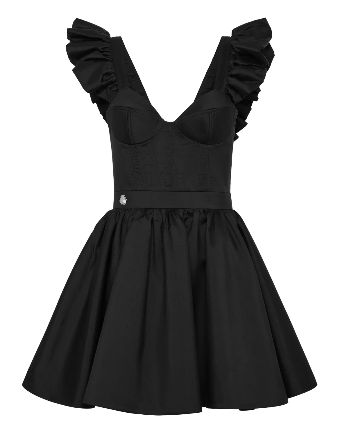 Silk Mini Dress, цвет: Черный