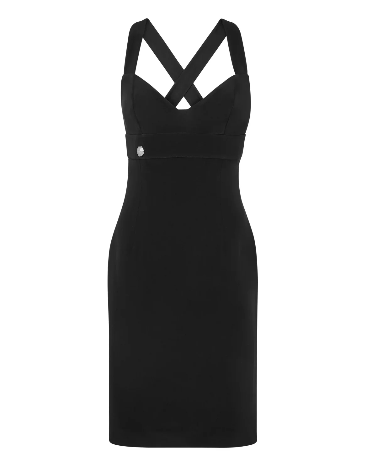 Silk Short Dress, цвет: Черный