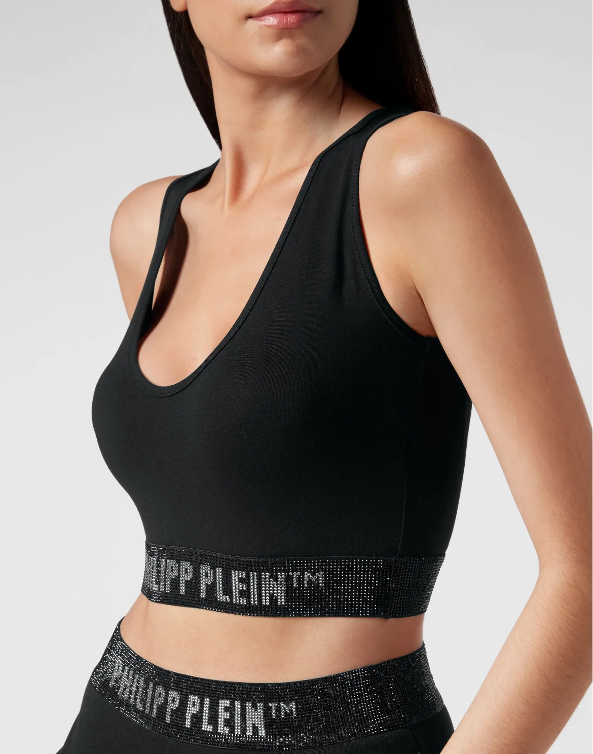 Cropped Top Philipp Plein TM, цвет: Черный