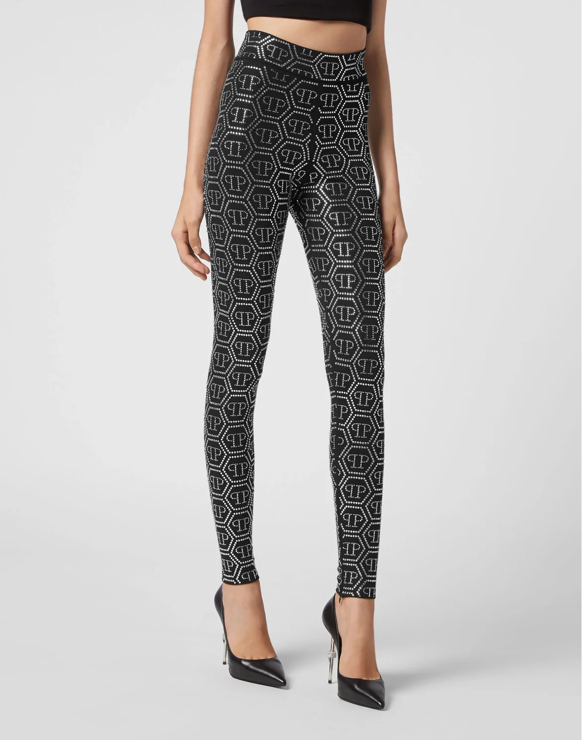 Leggings Monogram, цвет: Черный