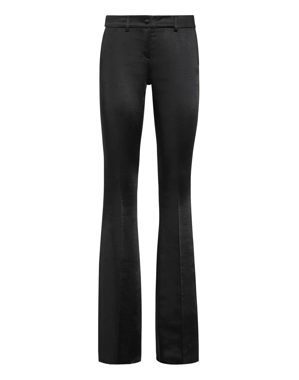 Satin Trousers, цвет: Черный
