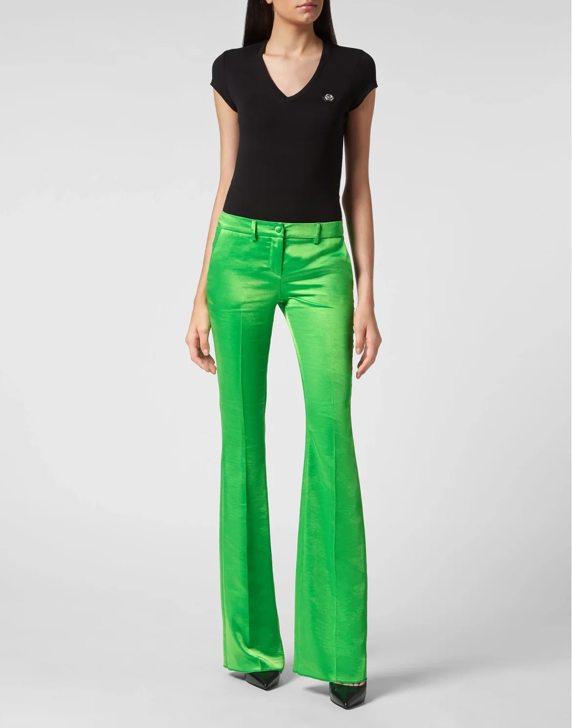Satin Trousers, цвет: Зеленый