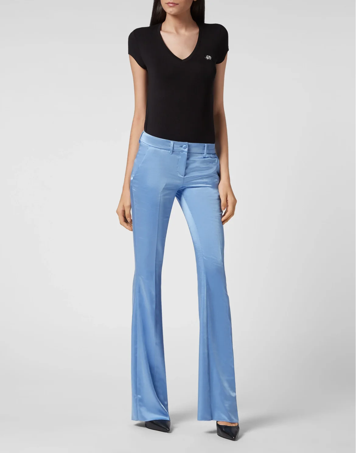 Satin Trousers, цвет: Голубой