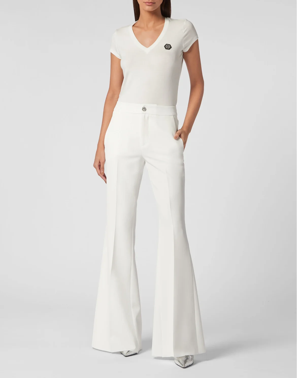 Cady Flare Trousers, цвет: Белый