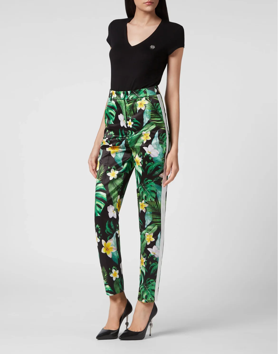 Duchesse Super High Waist Trousers Hawaii, цвет: Зеленый