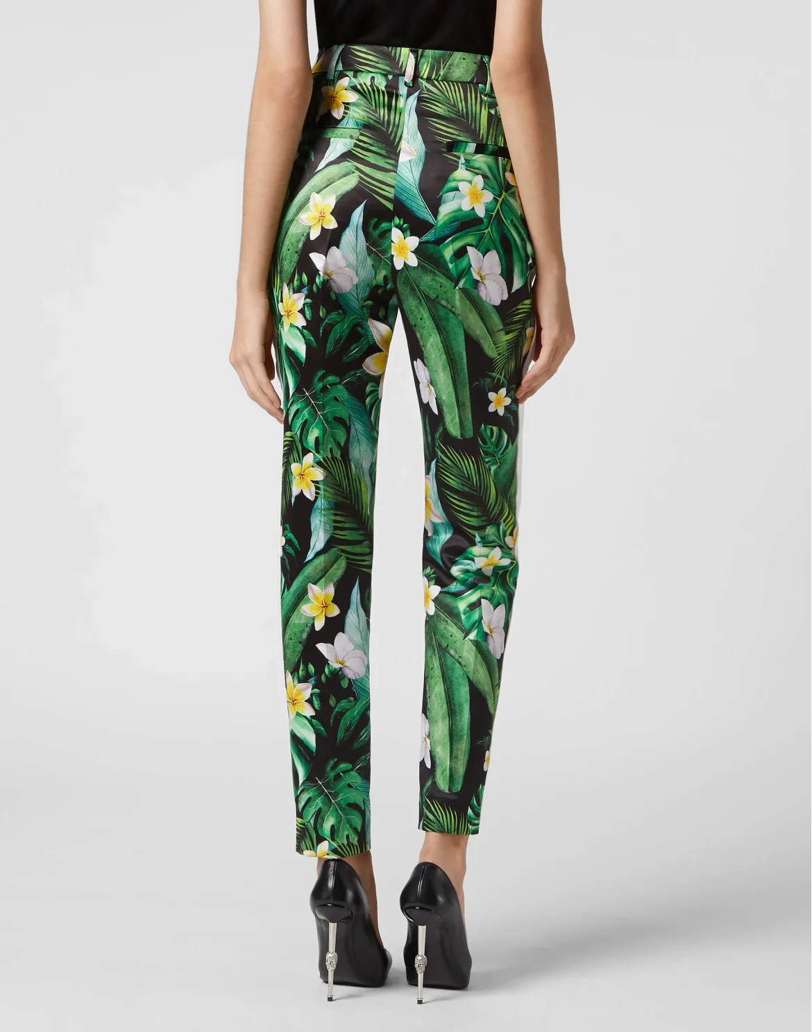 Duchesse Super High Waist Trousers Hawaii, цвет: Зеленый