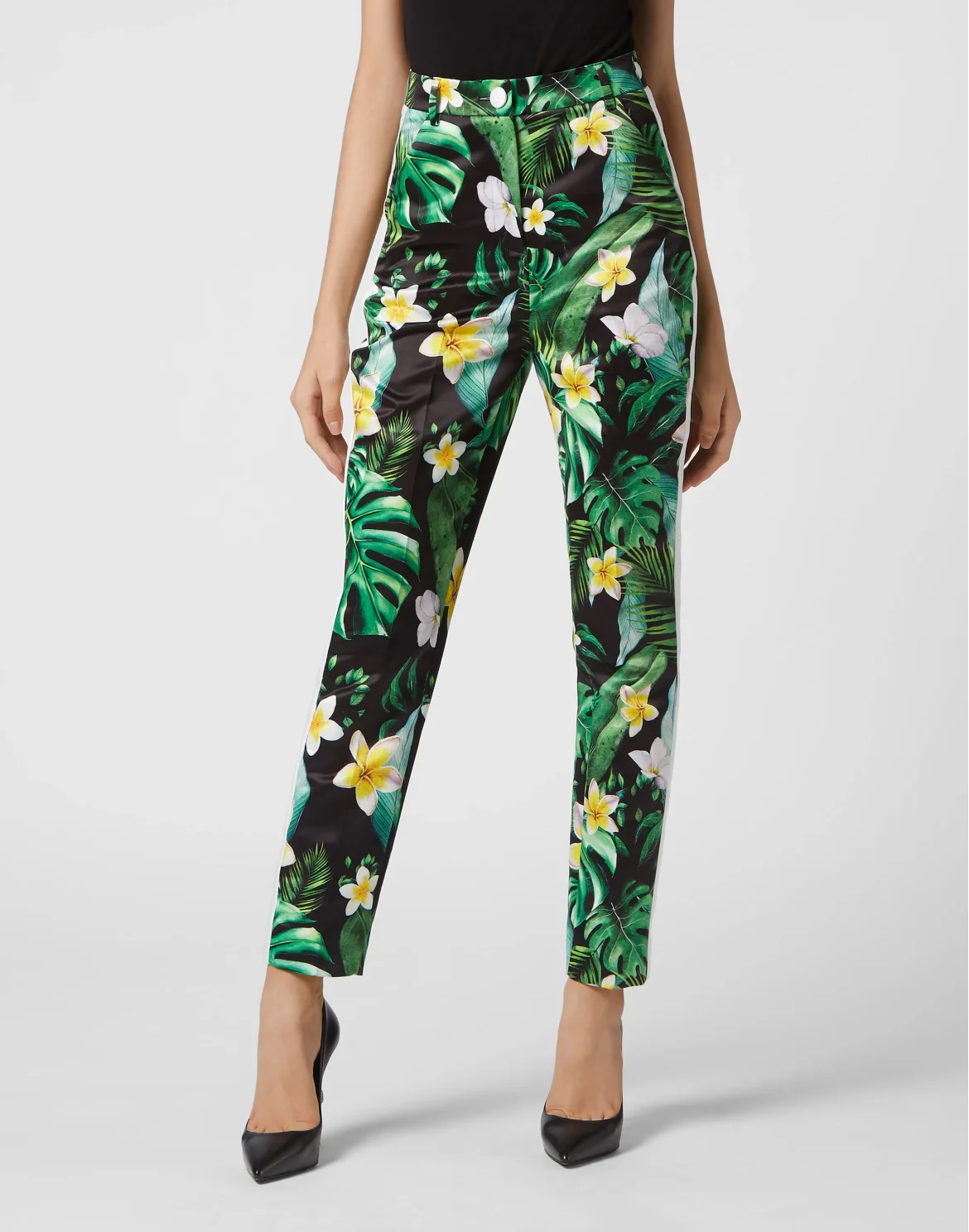 Duchesse Super High Waist Trousers Hawaii, цвет: Зеленый