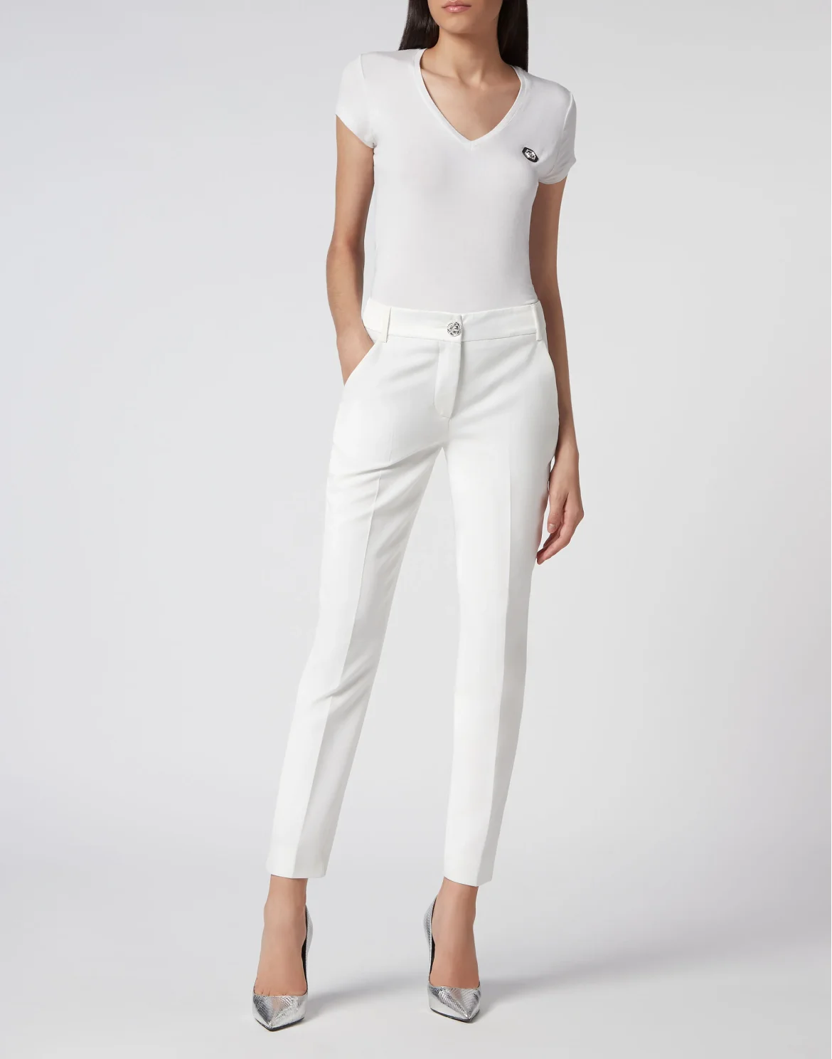Cady Super High Waist Trousers, цвет: Белый
