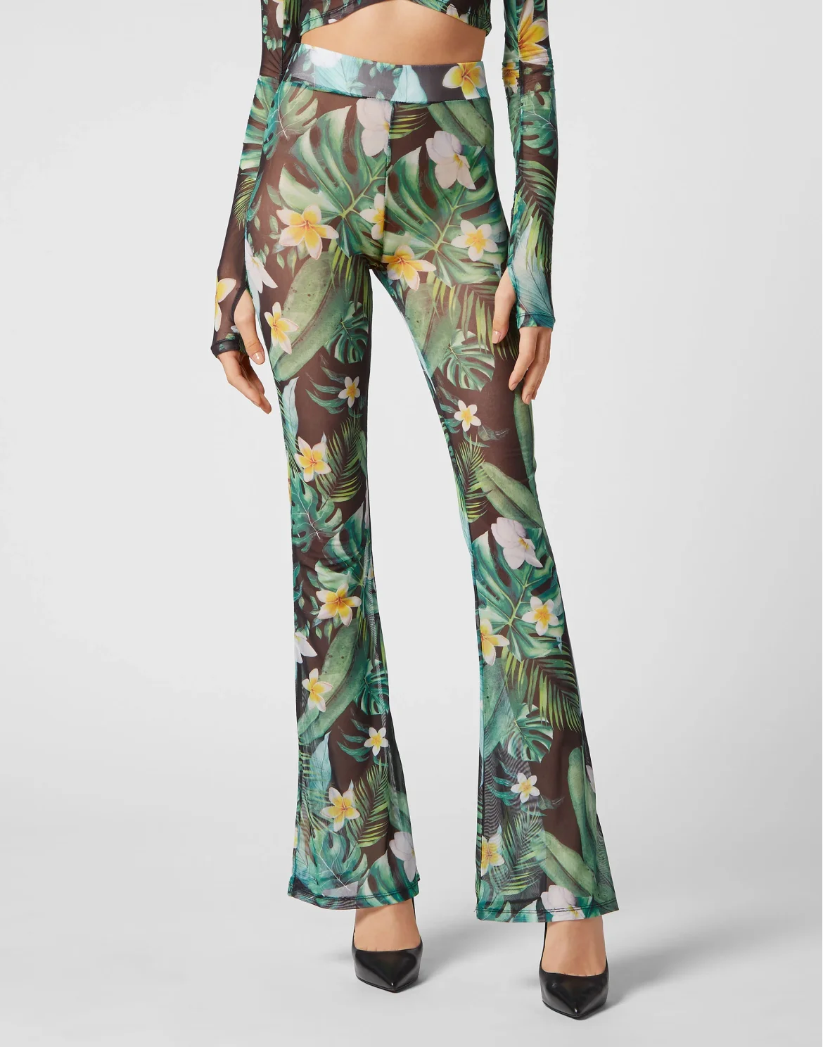 Flare Trousers Hawaii, цвет: Зеленый