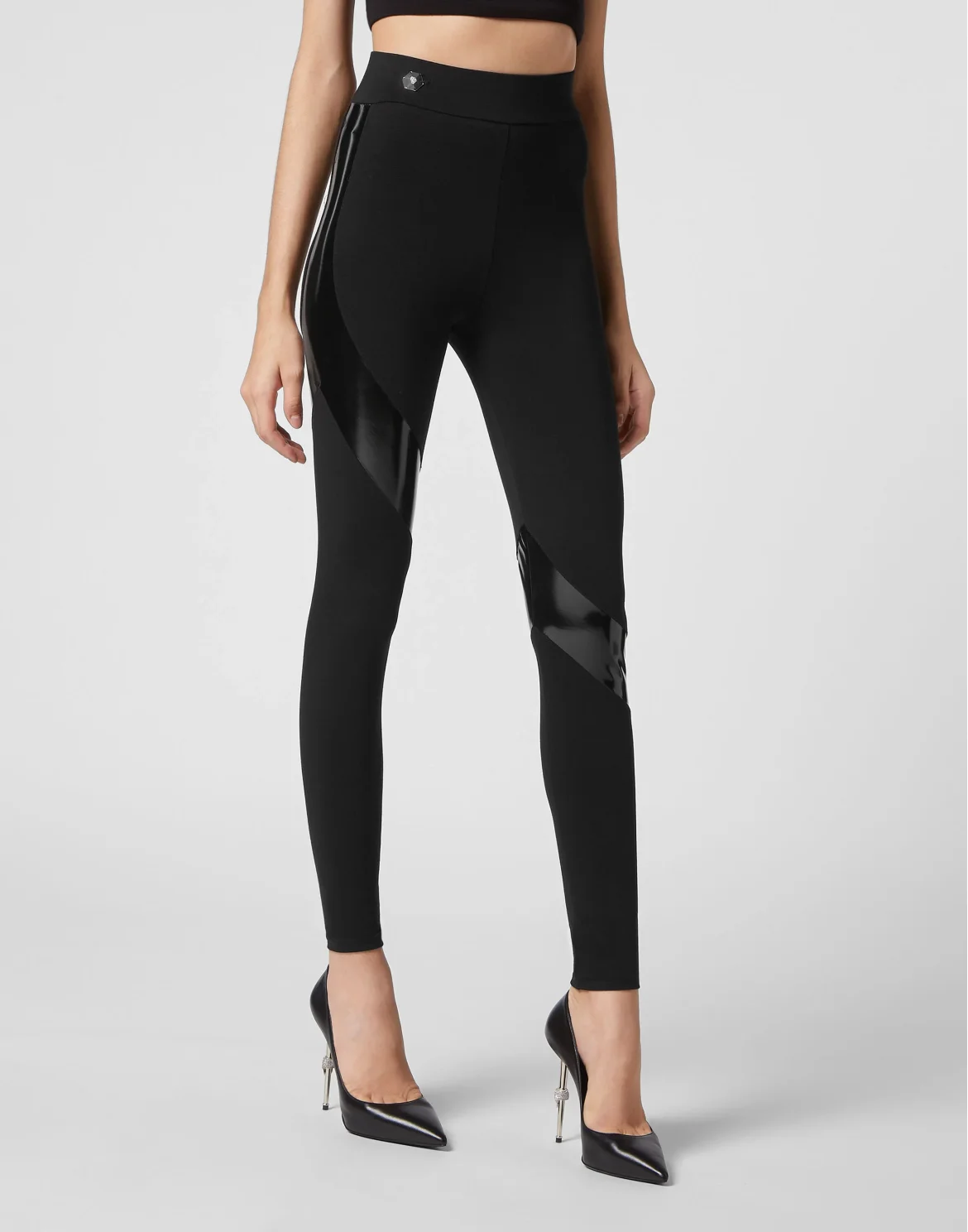 Leggings Latex, цвет: Черный