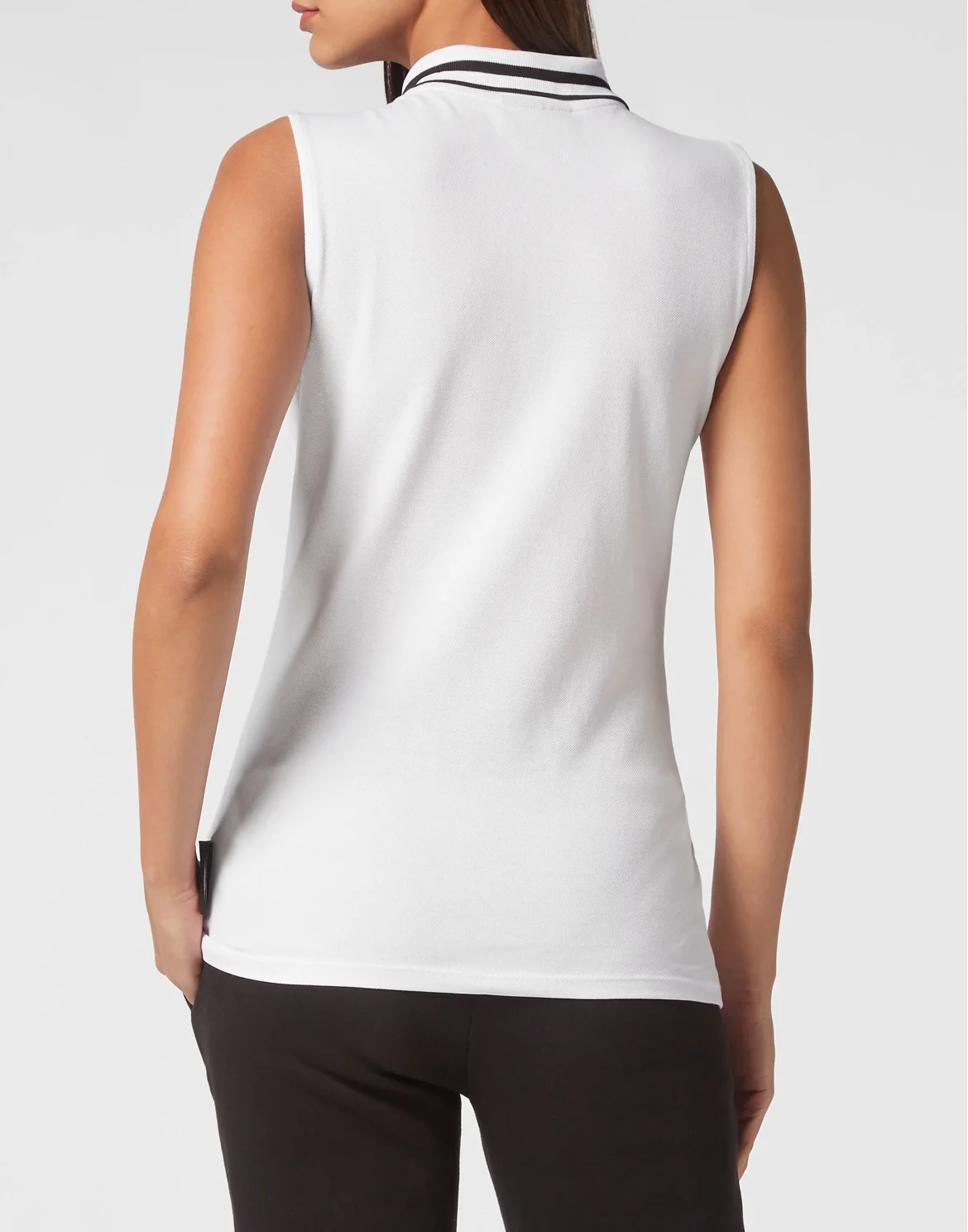 Sleeveless Polo shirt Scratch, цвет: Белый